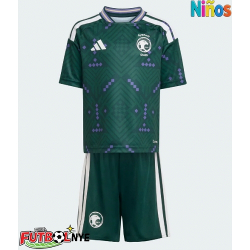 Camiseta Arabia Saudita Primera Equipación para niños Mundial 2026 manga corta (+ pantalones cortos)
